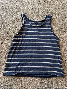 Patagonia Striped Navy and Cream Tank Top